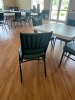 GREEN VINYL STACKABLE CHAIRS - 2