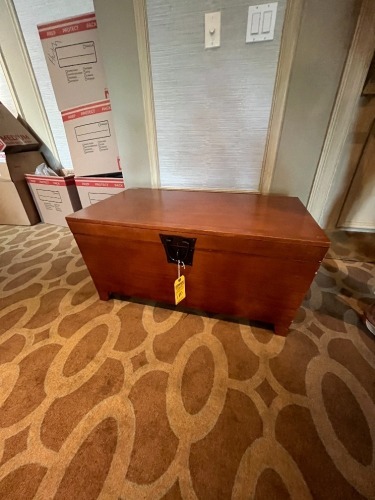 WOOD CHEST - 38''W x 20''D x 18''H