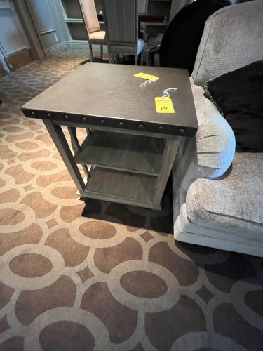 SQUARE END TABLES WITH SHELF - 24''x24''