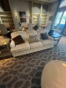 GRAY FABRIC SOFA - 90''W x 37''D - 2