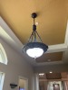 METAL & GLASS BOWL CHANDELIER ***TO BE REMOVED BY MAINTENANCE DEPARTMENT*** - 2