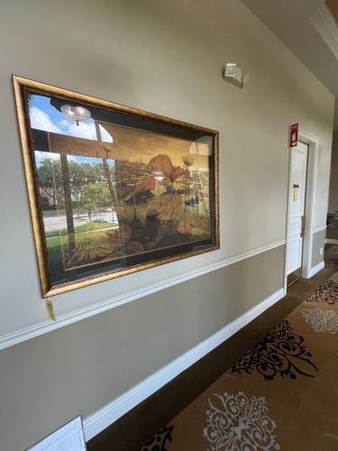 FRAMED & MATTED ARTWORK - LILYPAD - 58''x43''