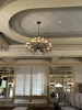LARGE METAL / GLASS / PRISM CHANDELIER - APPROXIMATELY 5' ACROSS ***TO BE REMOVED BY MAINTENANCE DEPARTMENT*** - 2