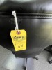 BLACK LEATHER ROLLING OFFICE CHAIRS (1- SOME DAMAGE/WEAR) - 4