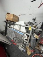 PIECES OF SCAFFOLDING ON WHEELS INCLUDING PLATFORM