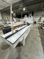 SHUTTER TECHNOLOGIES CUSTOM MADE TILT ROD TO LOUVRE STAPLING MACHINE WITH TABLE