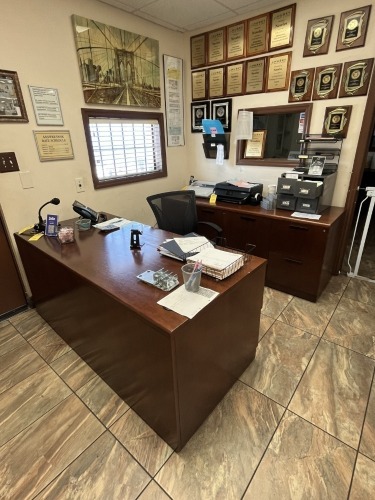 PIECES - WOOD DESK / WOOD CREDENZA