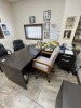 LOT - L-SHAPE DESK WITH 2 DRAWER LATERAL FILE CABINET & ROLLING OFFICE CHAIR - 2