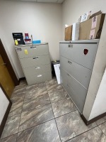METAL LATERAL FILE CABINETS WITH 4 DRAWERS