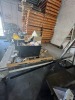 WORK TABLE ON GIANT CASTORS WITH STAINLESS STEEL ROLLING TOP - 75''x98'' - 2