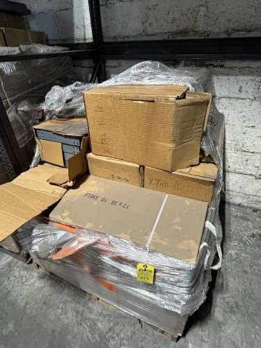 METAL SHELVES - 12''x36'' (NEW) (1 PALLET)