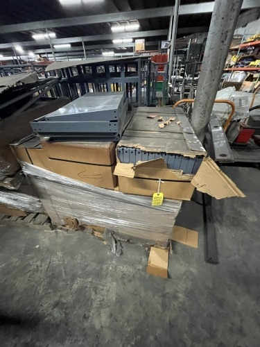 PALLETS - PIECES OF SHELVING & CART PIECES (APPROXIMATELY 600 PIECES)
