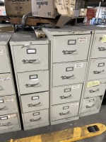 METAL FILE CABINETS WITH 4 DRAWERS
