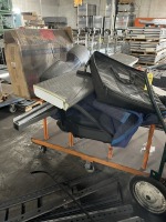 ORANGE ROLLING CART