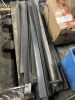 PALLETS & PILES OF ASSORTED GRAY SHELVING PARTS - 5