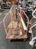 ORANGE ROLLING CART