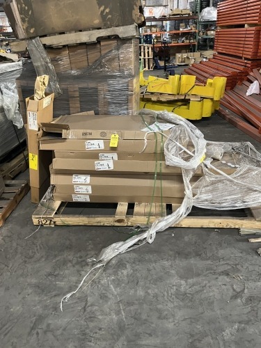 PALLET ASSORTED CLEAR SHELF LINER / INLAY