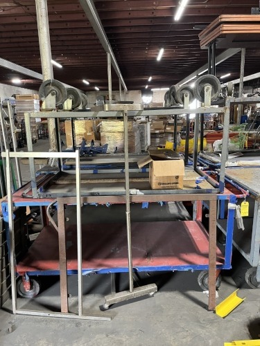 ASSORTED ROLLING TABLE CARTS