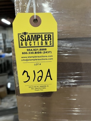 LOT METAL SHELVES - 12''x36'' - APPROXIMATELY 28 BOXES (NEW) (10 SHELVES / BOX)