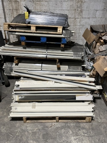 LOT LIGHT BEAMS / LIGHT PALLET / LIGHT SUPPORTS / LIGHT SHELVING (6 PALLETS)