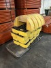 ASSORTED - 4- SPILL CONTAINMENT PLATFORMS / 1- LARGE RESIN POST PROTECTOR