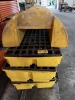ASSORTED - 4- SPILL CONTAINMENT PLATFORMS / 1- LARGE RESIN POST PROTECTOR - 2