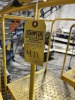 YELLOW 3-STEP ROLLING PLATFORM LADDER - 2