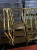YELLOW 3-STEP ROLLING PLATFORM LADDER - 3