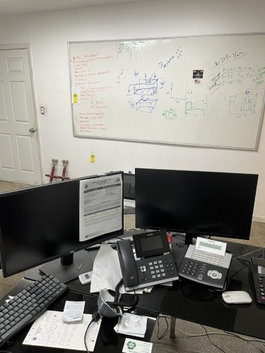 OFFICE SUITE - DESK, CHAIRS, MONITORS, ETC