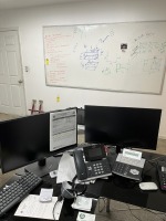 OFFICE SUITE - DESK, CHAIRS, MONITORS, ETC