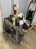 CART WITH GRINDING WHEELS
