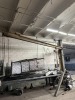 MILWAUKEE HD ELECTRIC HOIST ON I BEAM CANTILEVER BOLTED TO FLOOR