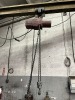 MILWAUKEE HD ELECTRIC HOIST ON I BEAM CANTILEVER BOLTED TO FLOOR - 2