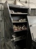 ASSORTED PIECES - 1- US GENERAL TOOLBOX / 1- CABINET (DAMAGED) / 1- METAL SHELVING - 2