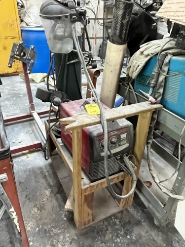 LINCOLN 180 WELDPAK WELDER WITH CART & TANK