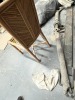 LOT ASSORTED - 3- DOORS / 2- HEAVY POSTS / 1- DRUM LIFTER - 3