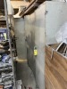GRAY METAL CABINETS WITH CONTENTS - ASSORTED SCREWS, NAILS, PAINT, ETC