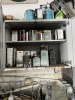GRAY METAL WALL CABINETS WITH CONTENTS (MOUNTED) - PAINTING CHEMICALS, ETC - 4