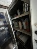 METAL CABINETS WITH CONTENTS - CHEMICALS, POLISHING PADS, TAPE, ETC - 4