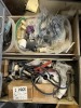 METAL CABINET WITH 16 DRAWERS & CONTENTS - NUTS, BOLTS, HARDWARE, ETC - 7