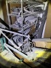 LOT ASSORTED - BACK LOFT SECTION - 18' METAL TABLE, ALUMINUM LADDER, GENERATOR, AUTOMOTIVE DOORS, METAL BEAMS, TABLE FOR TABLE SAW, CAR PARTS, BUMPERS, LIGHTS, METAL RACKS, PRESSURE WASHER, FAN, HOISTS, TOOL BOX, TIRES, ETC ***MUST HAVE FORKLIFT*** - 19