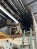 LOT ASSORTED - FRONT LOFT SECTION - MITRE SAWS, DIVE TANKS, METAL PIPES, PRESSURE CLEANER, CAR PARTS, TIRES, PAINT SPRAYER, HOSE REEL, HEADLIGHTS, PLASTIC TANKS, HYDRAULIC PIPE BENDER, ARC WELDER, PROPS, SHELVING UNITS, ETC ***MUST HAVE FORKLIFT***