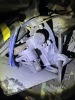 LOT ASSORTED - FRONT LOFT SECTION - MITRE SAWS, DIVE TANKS, METAL PIPES, PRESSURE CLEANER, CAR PARTS, TIRES, PAINT SPRAYER, HOSE REEL, HEADLIGHTS, PLASTIC TANKS, HYDRAULIC PIPE BENDER, ARC WELDER, PROPS, SHELVING UNITS, ETC ***MUST HAVE FORKLIFT*** - 5