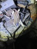 LOT ASSORTED - FRONT LOFT SECTION - MITRE SAWS, DIVE TANKS, METAL PIPES, PRESSURE CLEANER, CAR PARTS, TIRES, PAINT SPRAYER, HOSE REEL, HEADLIGHTS, PLASTIC TANKS, HYDRAULIC PIPE BENDER, ARC WELDER, PROPS, SHELVING UNITS, ETC ***MUST HAVE FORKLIFT*** - 6