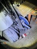 LOT ASSORTED - FRONT LOFT SECTION - MITRE SAWS, DIVE TANKS, METAL PIPES, PRESSURE CLEANER, CAR PARTS, TIRES, PAINT SPRAYER, HOSE REEL, HEADLIGHTS, PLASTIC TANKS, HYDRAULIC PIPE BENDER, ARC WELDER, PROPS, SHELVING UNITS, ETC ***MUST HAVE FORKLIFT*** - 11