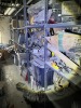 LOT ASSORTED - FRONT LOFT SECTION - MITRE SAWS, DIVE TANKS, METAL PIPES, PRESSURE CLEANER, CAR PARTS, TIRES, PAINT SPRAYER, HOSE REEL, HEADLIGHTS, PLASTIC TANKS, HYDRAULIC PIPE BENDER, ARC WELDER, PROPS, SHELVING UNITS, ETC ***MUST HAVE FORKLIFT*** - 14