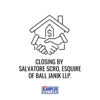 CLOSING BY SALVATORE SCRO, ESQUIRE OF BALL JANIK LLP.
