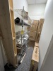 ROLLING METRO RACK WITH 6 SHELVES - 4'x18''x6'