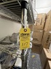ROLLING METRO RACK WITH 6 SHELVES - 4'x18''x6' - 2