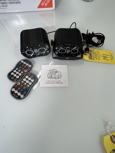 MINI DJ DISCO LIGHTS WITH REMOTES